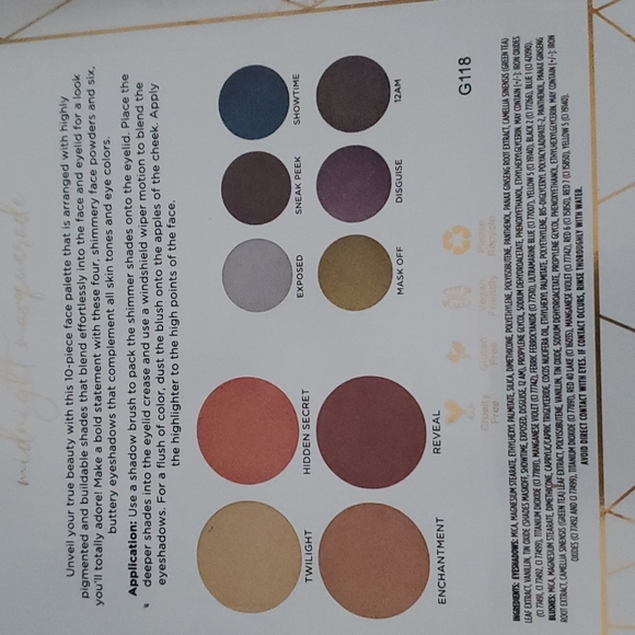 Pur Face/Eyeshadow Palette - Picture 2 of 3